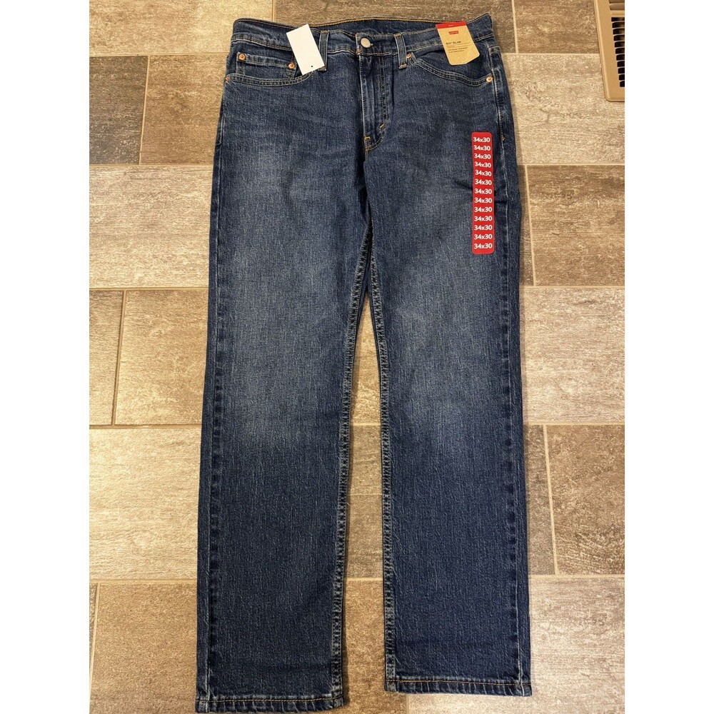 Levi’s 511 Slim Men’s Jeans 34x30 Blue Stretch Denim NWT